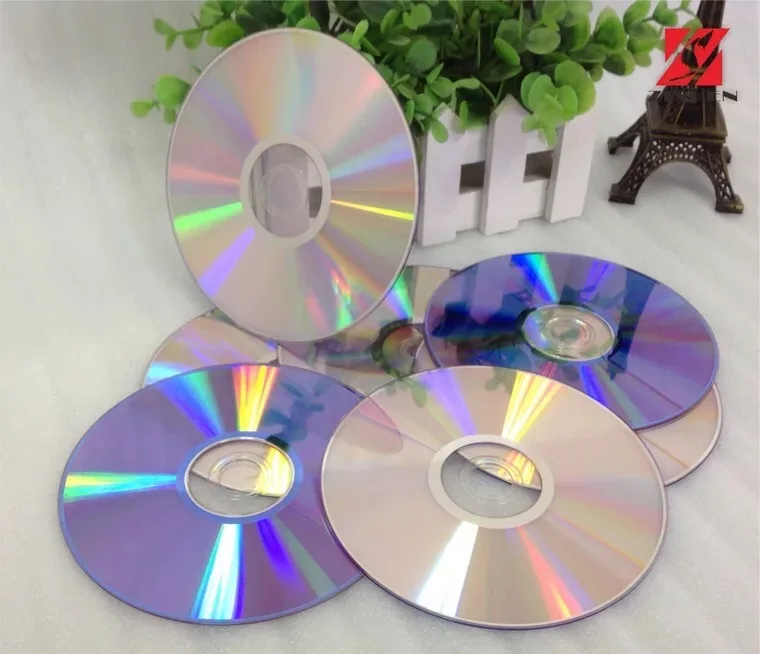 Оптовая продажа 25 шт Серебряная задняя поверхность для печати 4 7 gb 16x DVD R