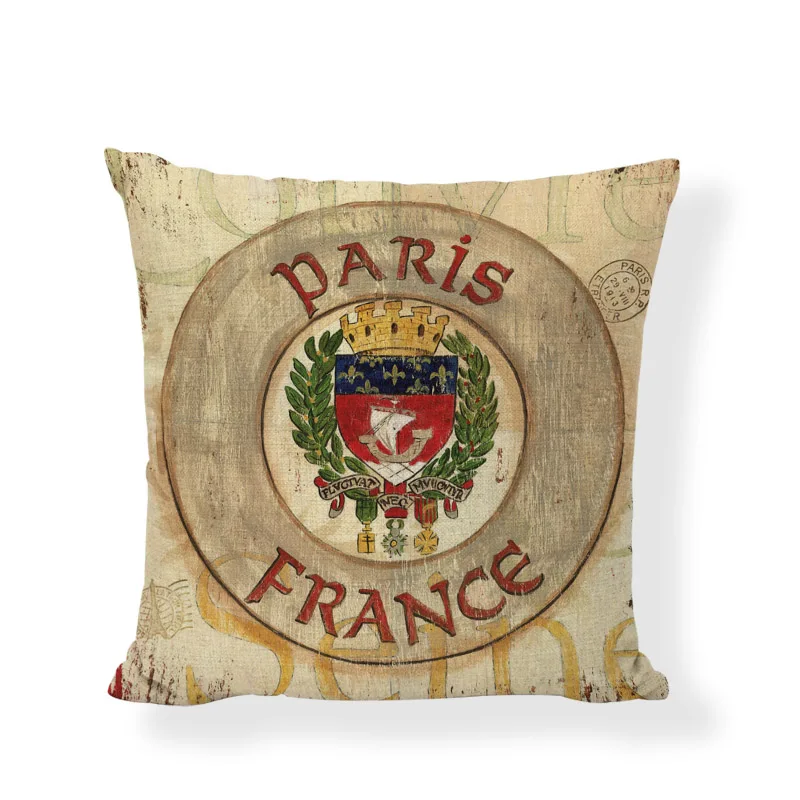 Потертый шик Англия Франция Германия чехлы на подушки Испания Ирландия Италия