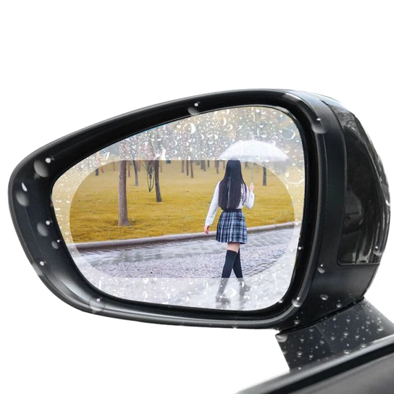 2 шт. непромокаемая Автомобильная зеркальная пленка заднего вида наклейка