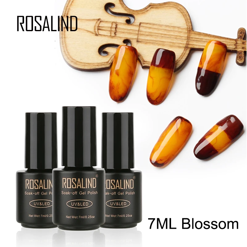 Гель лак ROSALIND для ногтей 1S 7 мл стойкий УФ гель маникюра|nail gel|uv gelprofessional nail gel |