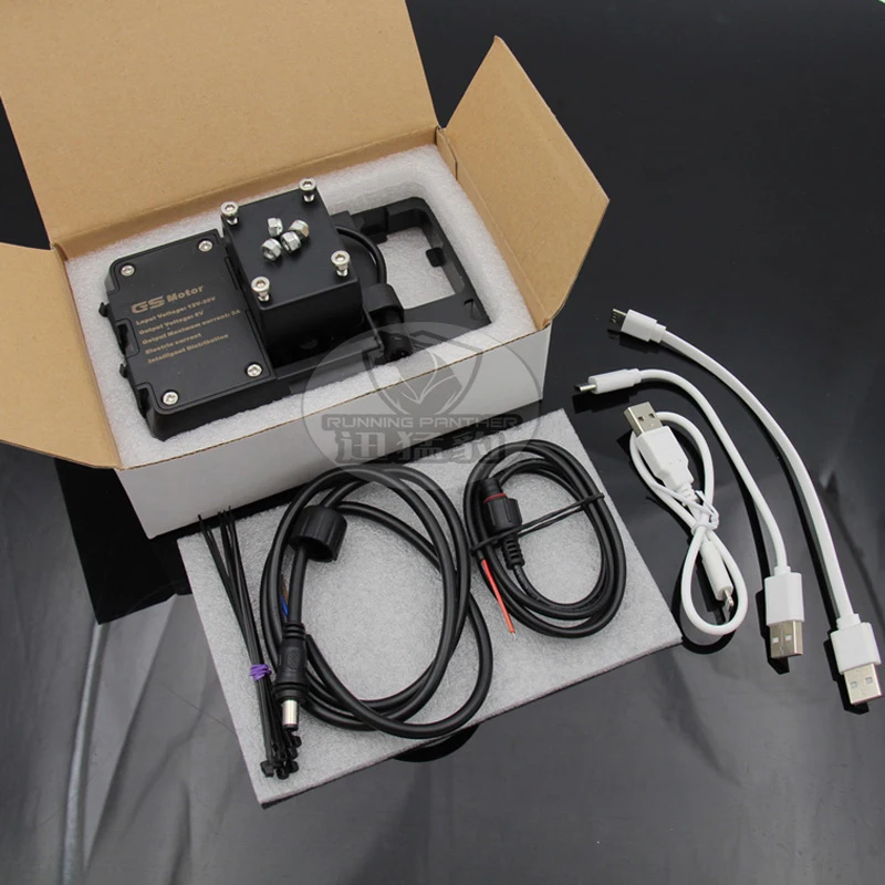 Мотоцикл мобильный телефон кронштейн навигации USB зарядка телефона для BMW R1200GS LC