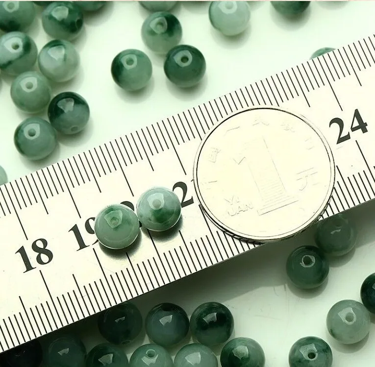 Hetian Jade браслет мужской шпинат зеленый шарик 18 мм властный Хотан jade браслет рука на специальное предложение