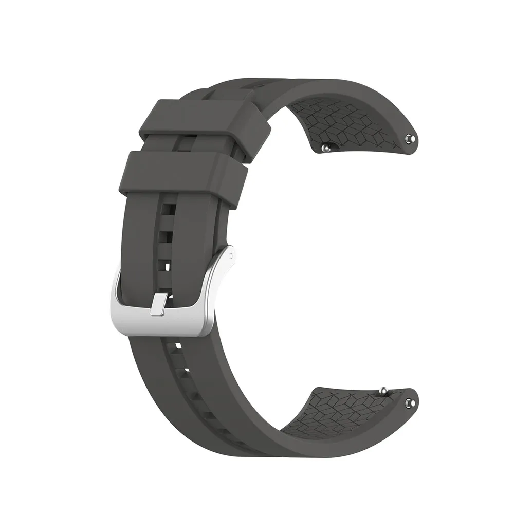 Gray Роскошный модный силиконовый браслет для huawei Watch GT 42 мм 46 мм/gear s3/Honor Watch волшебный спортивный браслет для ремешка часов - Цвет ремешка: Gray