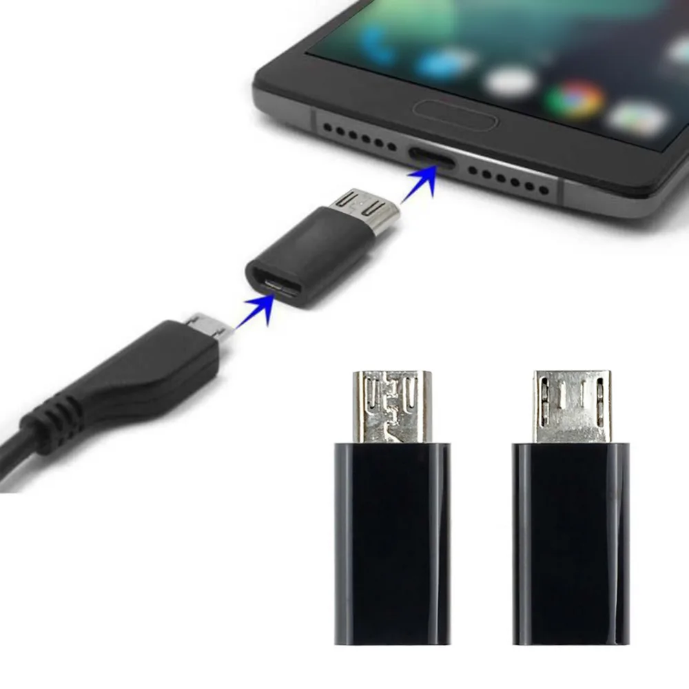 Мини адаптер быстрой зарядки USB 3 1 Тип C мужчина к Micro Женские аксессуары