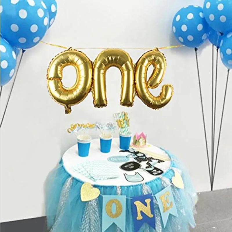 8-Season 1st Birthday Boy baby Girl Decoration Or Letter Foil Balloons One Number Balloon Rose Gold | Дом и сад