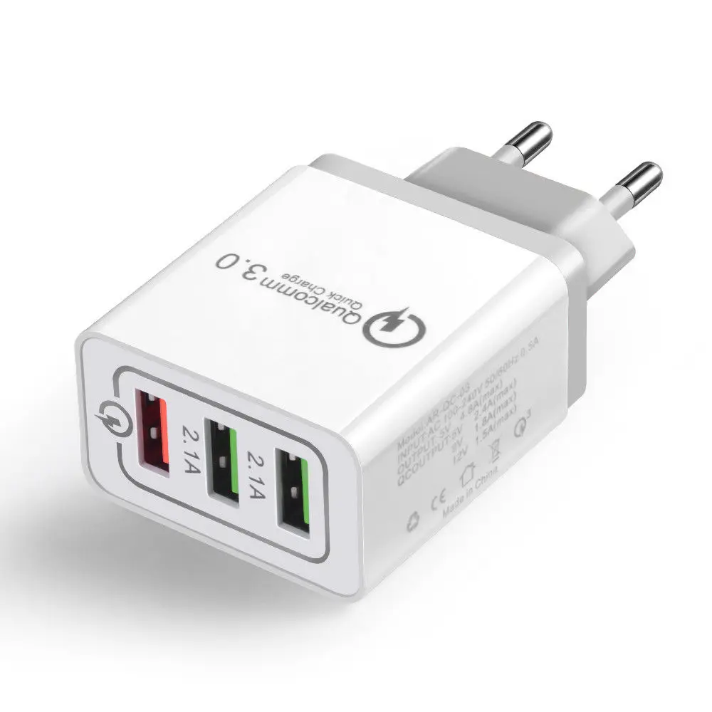 30 Вт QC 3 0 быстрое зарядное устройство порта USB концентратор настенное адаптер для