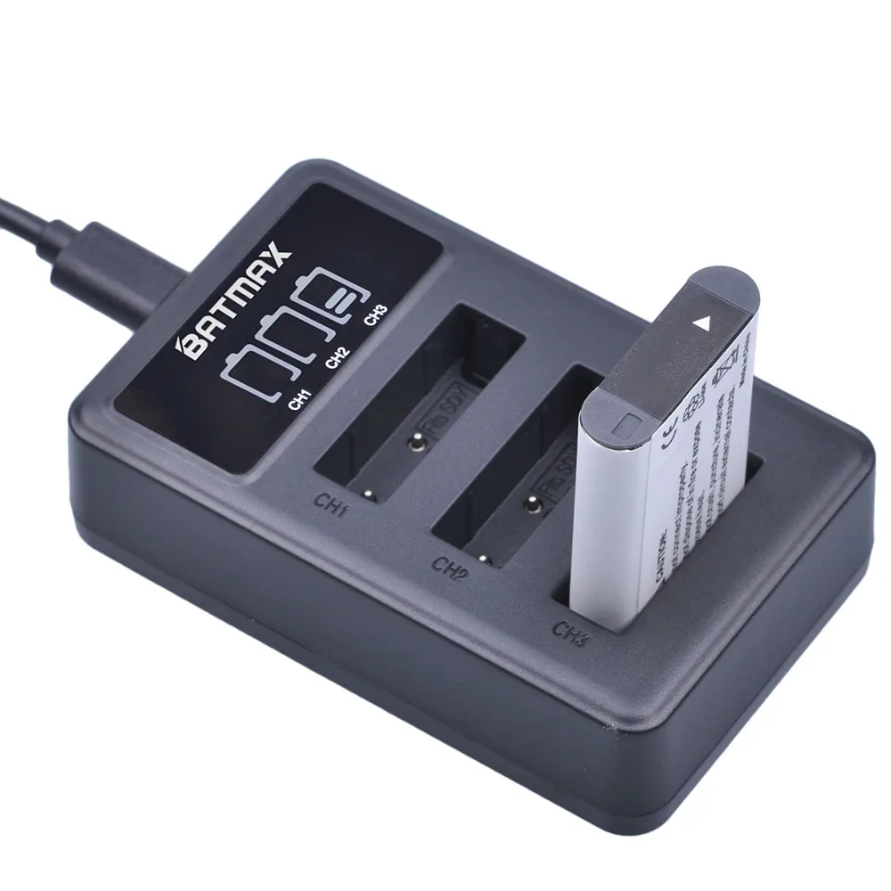 2 шт. NP-BX1 NP BX1 Батарея NPBX1 Батарея+ светодиодный 3 слота USB Зарядное устройство для sony NP-BX1 HDR-AS200v AS20 AS15 AS100V RX100 X1000V WX350