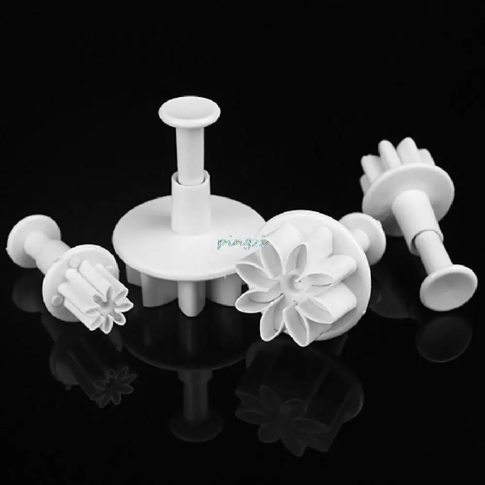 4 шт./компл. Дейзи цветок печенье Подсолнечник резец плунжера Sugarcraft Fondant(сахарная) торт инструмент инструменты для украшения Рождественского торта