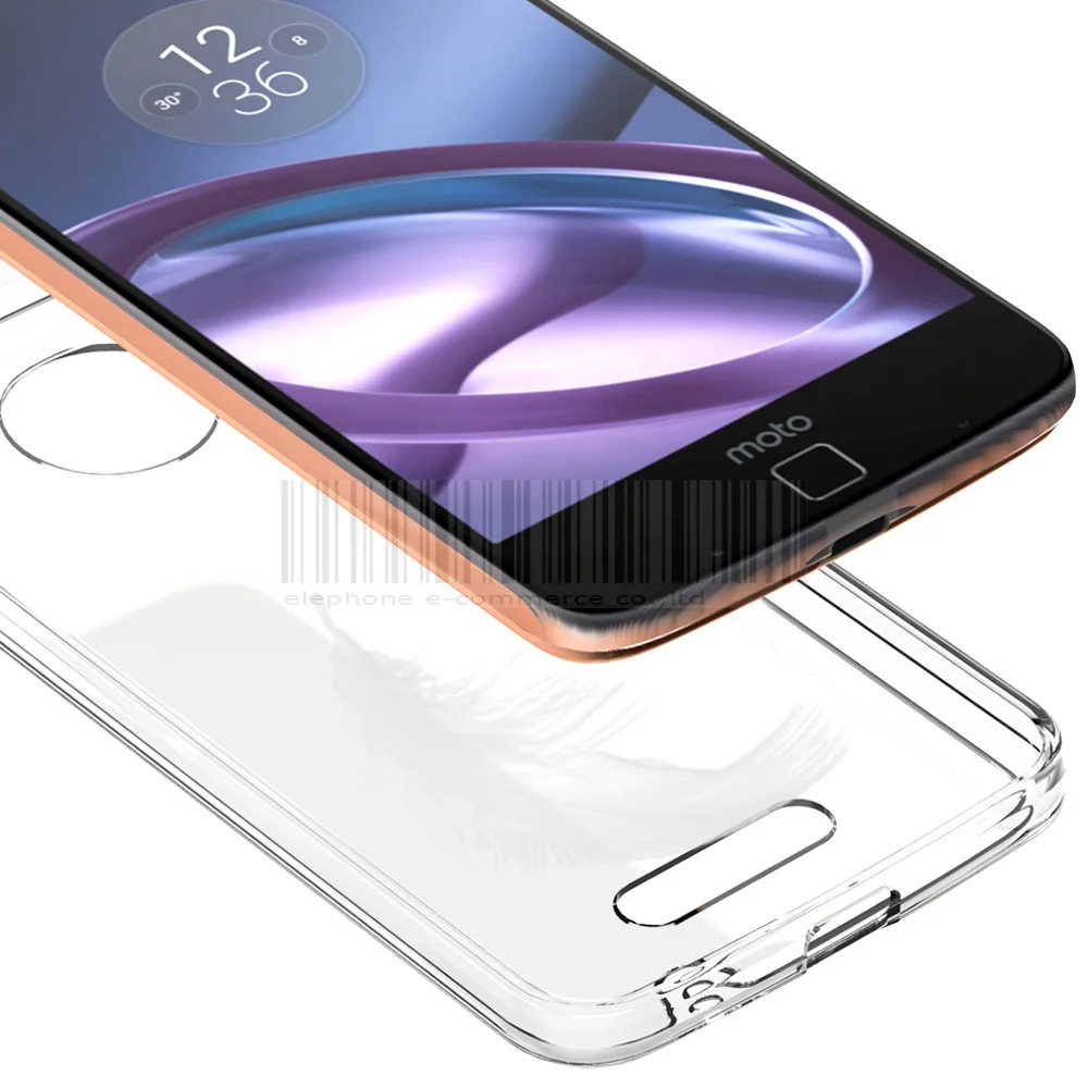 Rugged Hybrid Shockproof TPU+Acrylic Clear Case For Motorola Moto Z XT1650/Moto Force Droid Crystal Protective Cover |