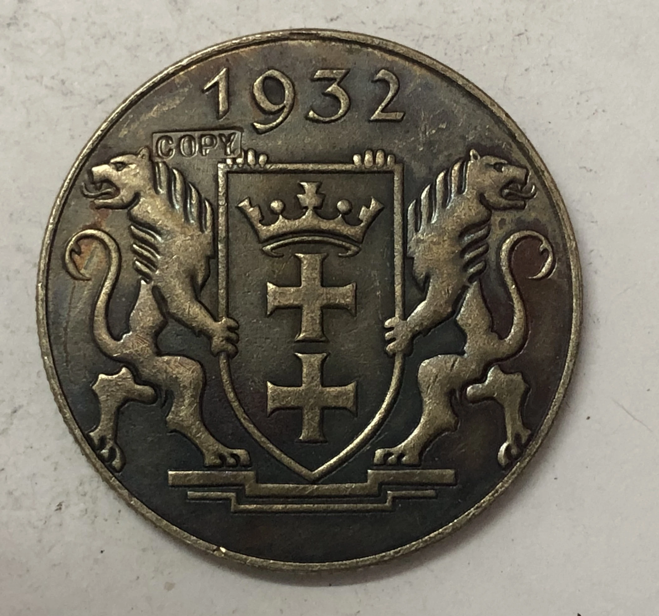 1932 свободный город Данциг 5 гулден зерновой Лифт