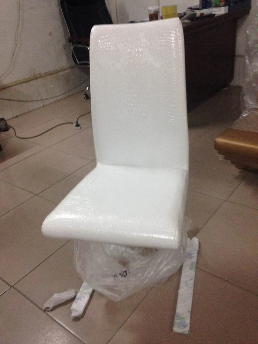 Модный обеденный стул из искусственной кожи в стиле русалки современный черный