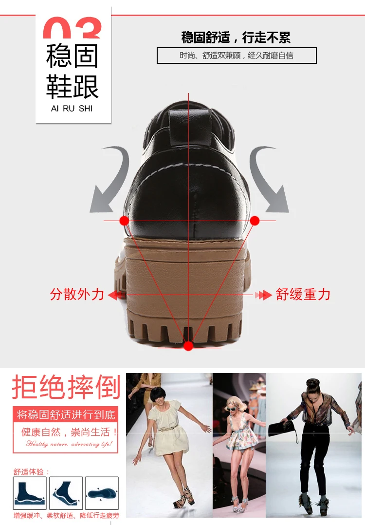 New Fashion Autumn Casual Shoes Woman Oxfords Pu Leather Lace Up Women Shoes Female Plus Size High Heels Platform Ladies Shoes