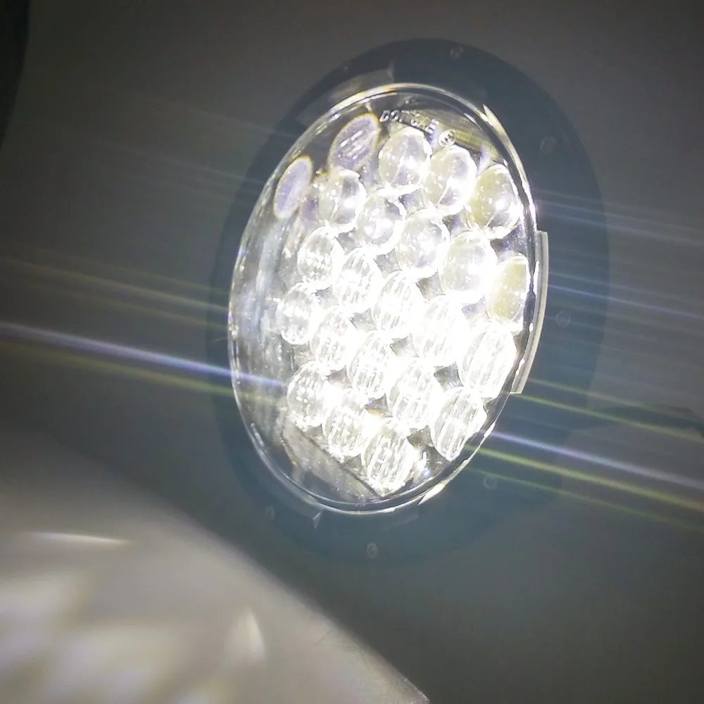 

SUP-LIGHT 7 inch Round Led Headlights 75W with White DRL for Jeep Wrangler JK TJ LJ Land Rover Hummer 4x4 Off-road Lighting
