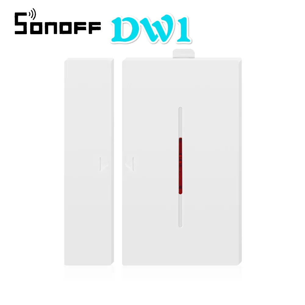SONOFF DW1 433Mhz WIFI датчик двери окна Сигнализация магнитный беспроводной детектор RF