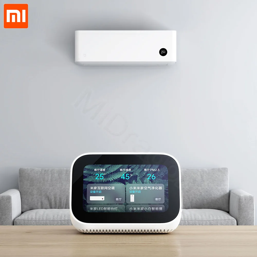 

New Xiaomi AI Touch Screen speaker Bluetooth 5.0 Speaker Digital Display Alarm Clock WiFi Smart Connection Speaker Mi speaker