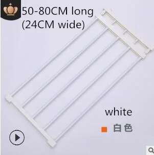 50-80CM long Регулируемый шкаф-органайзер без ногтей, растягивающийся шкаф для одежды, многослойные разделенные полки для ванной комнаты, кухонный шкаф, стеллаж для хранения, держатель - Цвет: 50-80CM long
