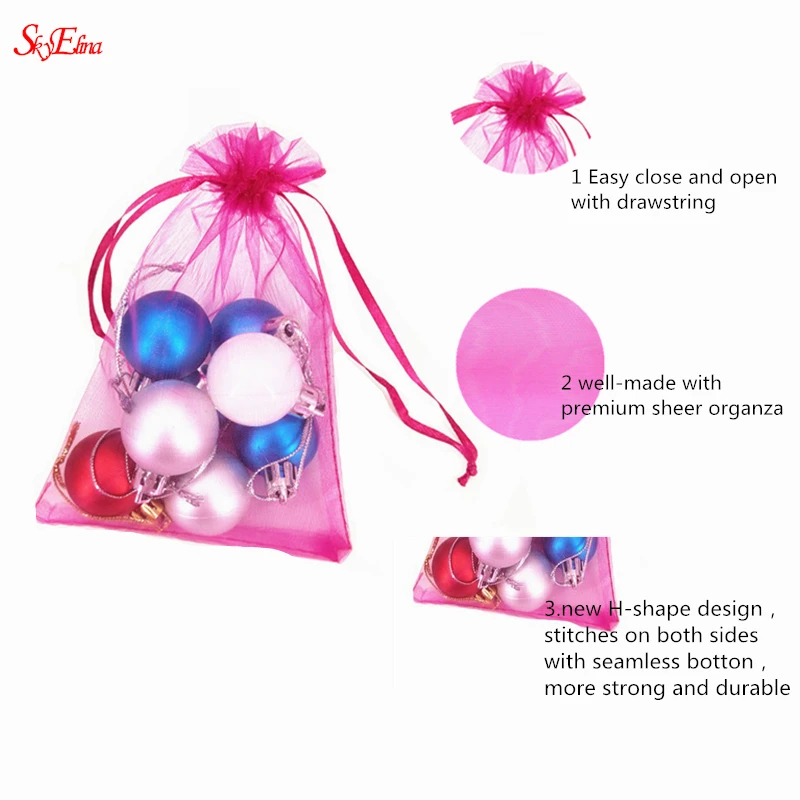 100 шт. мешочки из органзы 15 х20 см|packaging bags organza|packaging jewelrypackaging gift |