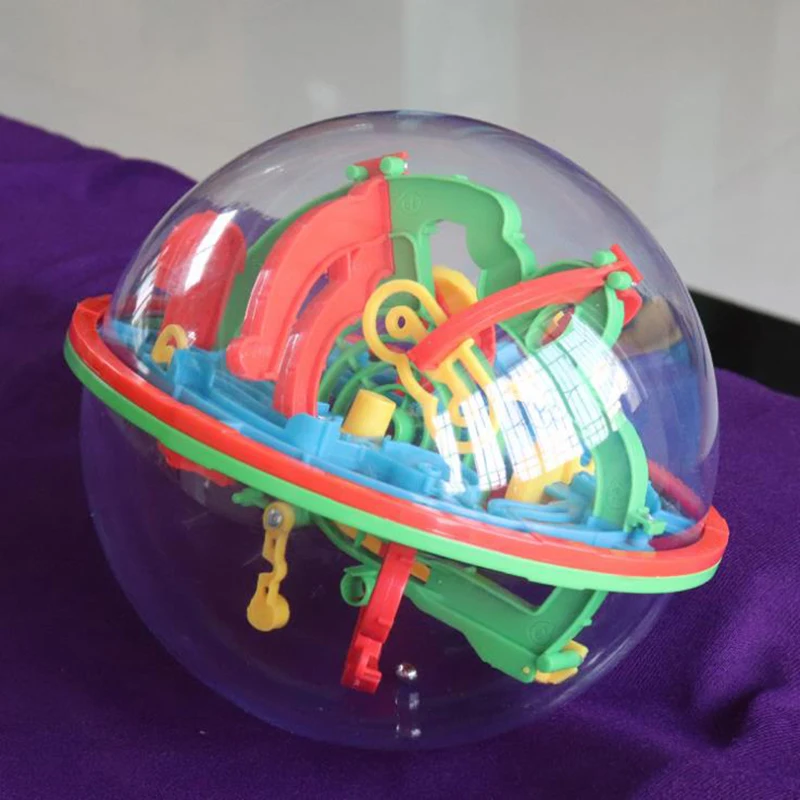 3D puzzle maze ball balance game intelligence toy 3D three-dimensional beads education children's educational toys gift,6 sizes