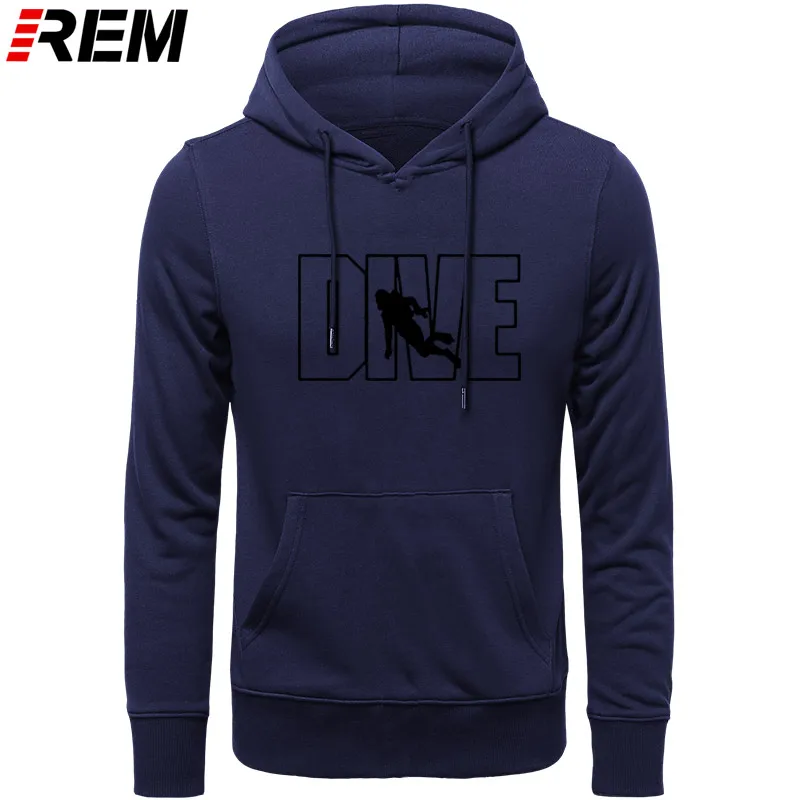 NAVY BLACK REM Diver Дизайн брендовая мужская одежда Топ Мода Dive AQUALUNG принт мужские хлопковые водолазные костюмы с длинными рукавами и круглым вырезом, свитшоты - Цвет: NAVY BLACK