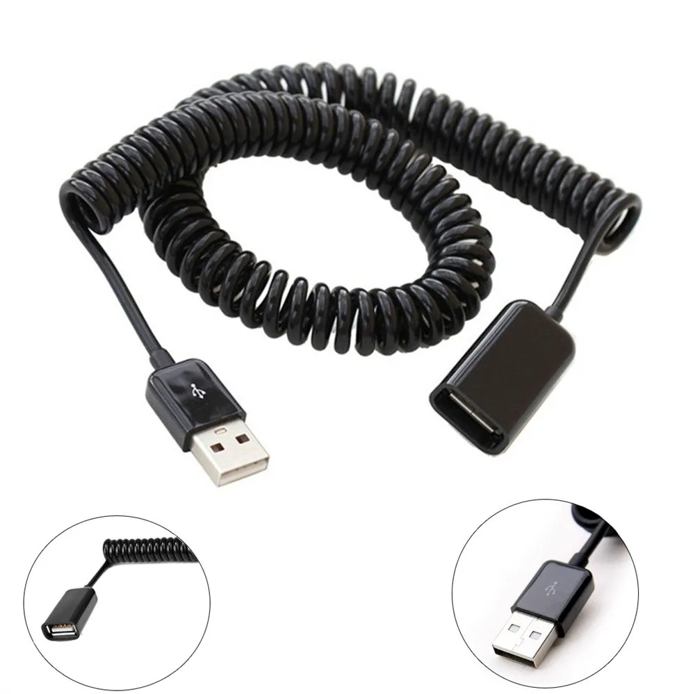 Весенний Удлинительный кабель EPULA USB 2 0 черный удлиняющий Кабель типа Папа мама