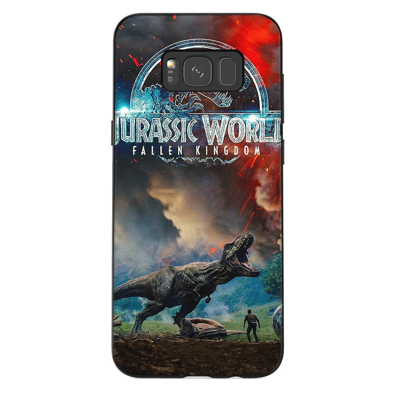 B5 Силиконовый защитный чехол для телефона для samsung Galaxy A3 A5 A6 A7 A8 A9 A10 A30 A40 A50 A70 J6 Plus чехол с изображением динозавров из фильма «Парк Юрского периода мира - Цвет: B5