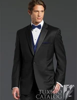 bespoke mens suit wool bleed groom wear black three piece tuxedo for wedding 2022 free shipping