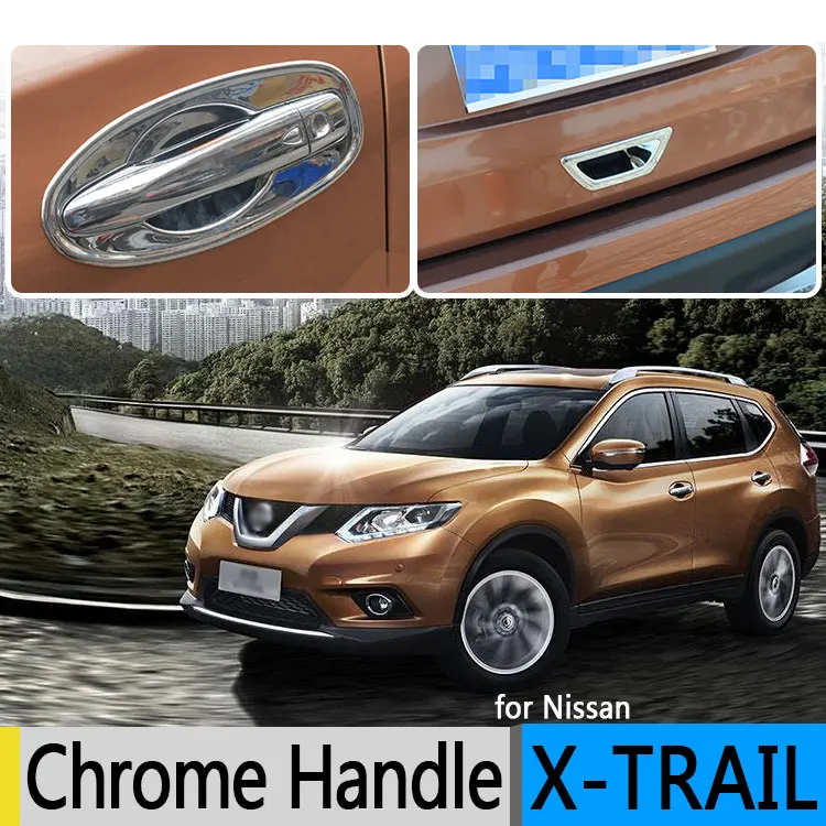 Роскошная хромированная крышка дверной ручки для Nissan X Trail 2015 T32 2013 MK3 Rogue
