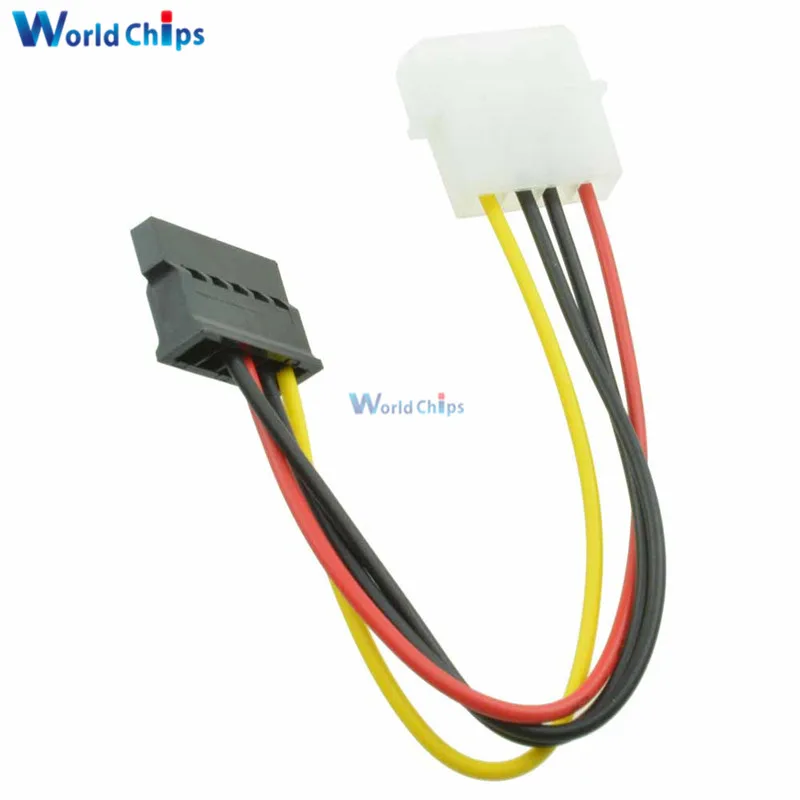 Кабель питания для жесткого диска 2 шт./лот 4-контактный IDE Molex папа-15-контактный