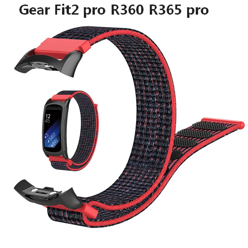 Ремешок нейлоновый для Samsung Gear Fit2 Fit 2 Pro сменный Браслет наручных часов R360 R365