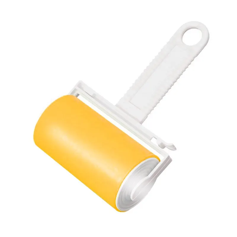 yellow 1 шт. многоразовые чистящие инструменты для уборки пыли для домашнего пылесоса Приклеивание ворсинок ролик моющийся ролик для одежды шерсть домашних животных - Цвет: yellow