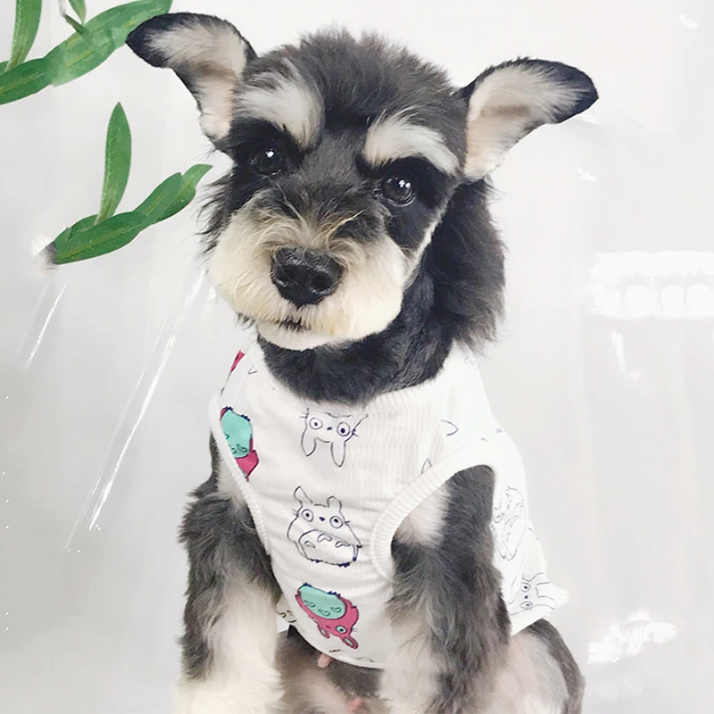 Мультяшный принт хлопок французский бульдог летняя крутая Женская одежда для