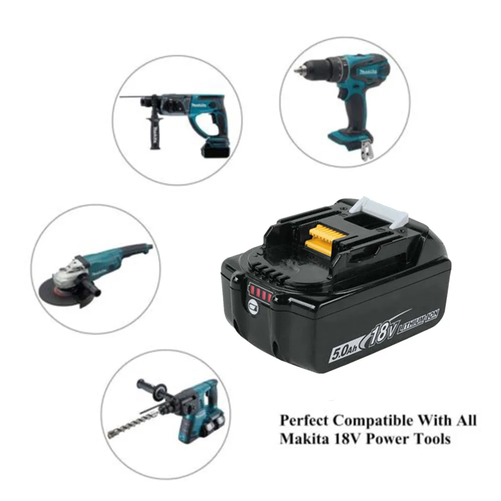 Высокое качество бренд для Makita 18 в Замена батареи 5.0AH литиевая для Makita BL1860 BL1860B Быстрая Прямая поставка