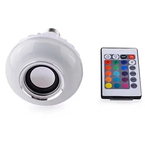Светодиодный RGB Цвет лампочка E27 Bluetooth Управление умный музыкальный аудио изменения Цвет светодиодный лампы