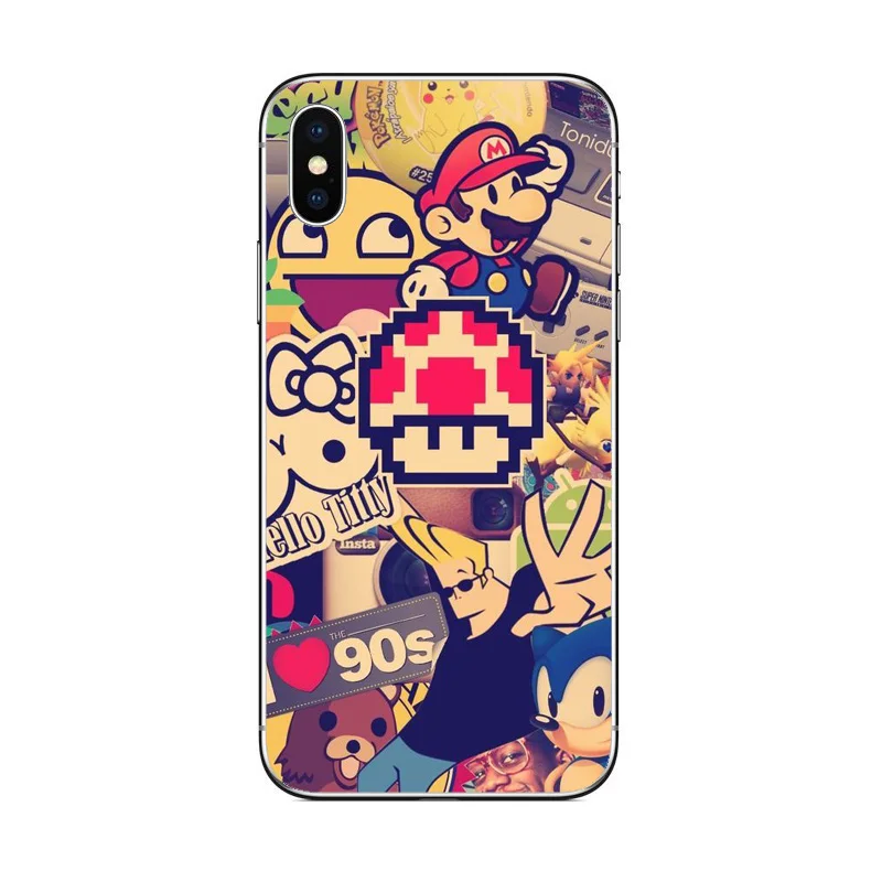 Cartoon Super Marios Soft Silicone Phone Cases Cover for iPhon X XS XR MAX 5 5S 5SE 6 6S 7 8Plus Coque Capae | Мобильные телефоны и