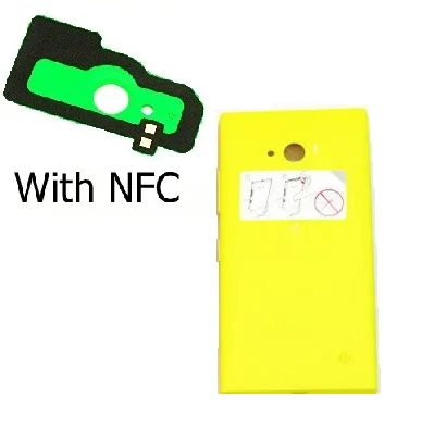 Yellow with NFC Новая задняя крышка для Nokia 730 735 корпус батареи Чехол для Lumia от Nokia 735 730 чехол без логотипа плюс 1 шт пленка - Цвет: Yellow with NFC