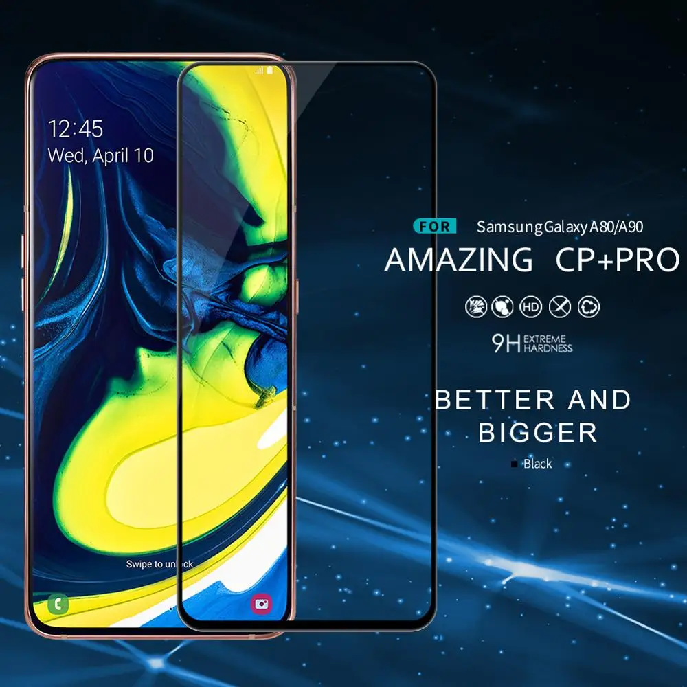 Полное покрытие из закаленного стекла для samsung Galaxy A80 NILLKIN CP + Pro стеклянная