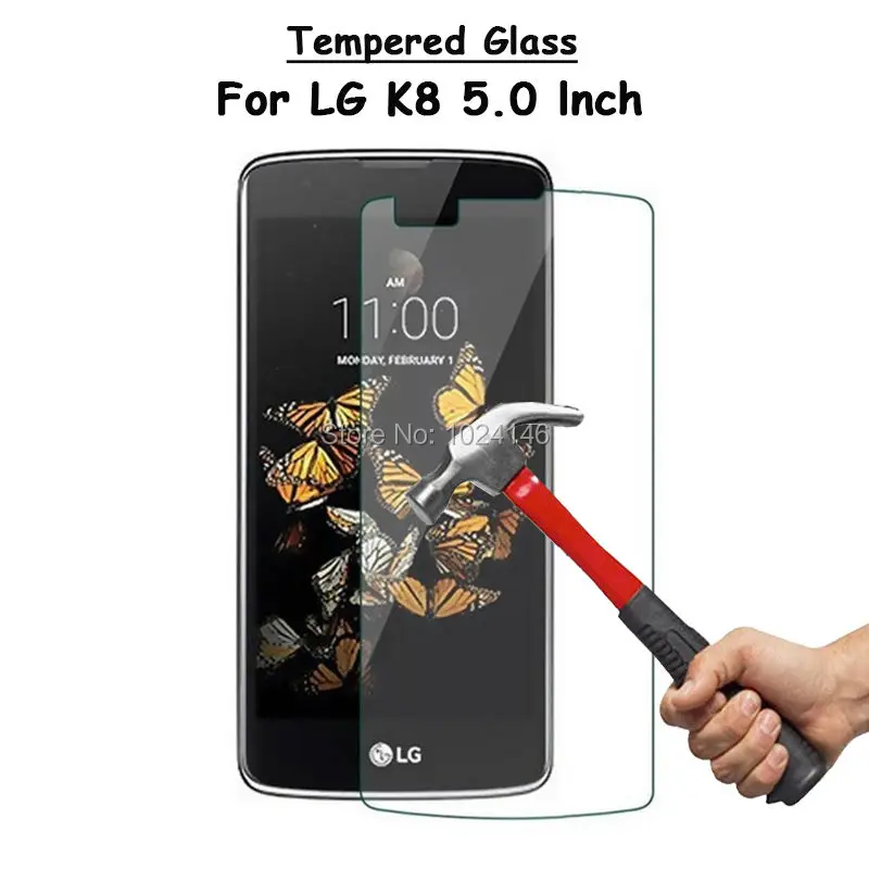 Для LG K8 LTE K350 K350N K 8 / Phoenix 2 5 0 &quotпрозрачное закаленное стекло Защита для экрана