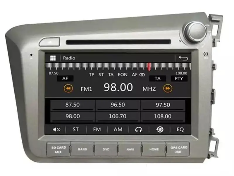 8 дюймовый автомобильный dvd плеер с GPS (опционально) аудио Радио стерео USB/SD AUX BT/TV