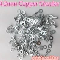 high quality 100pcs l3y 4 2mm coppercircular splice terminal wire naked connector yaojing