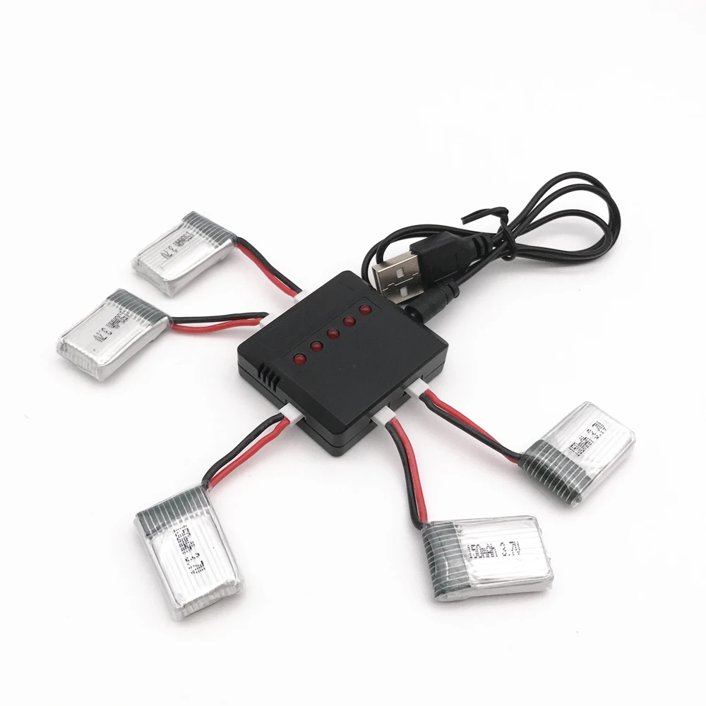 10 шт./лот 3 7 в 150 мАч и X5 Зарядное устройство usb для H8 Mini Lipo аккумулятор Eachine Запчасти
