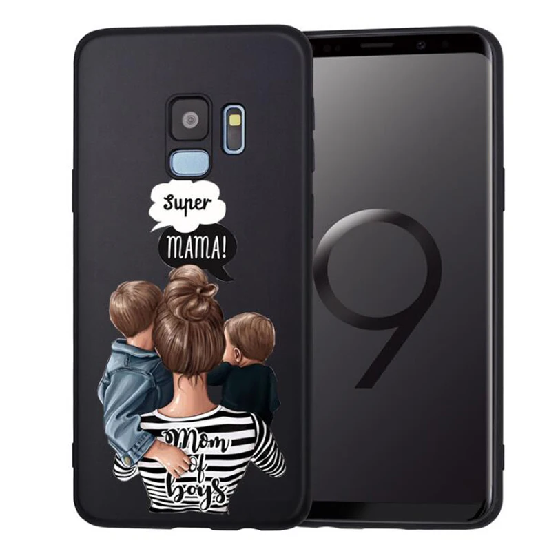 Чехол для телефона с изображением мышки для мамы и девочки для Samsung Galaxy S8 S9 S10 Plus S7 S6 Edge S10 Lite Note8 9 family Cover Etui - Цвет: case 8
