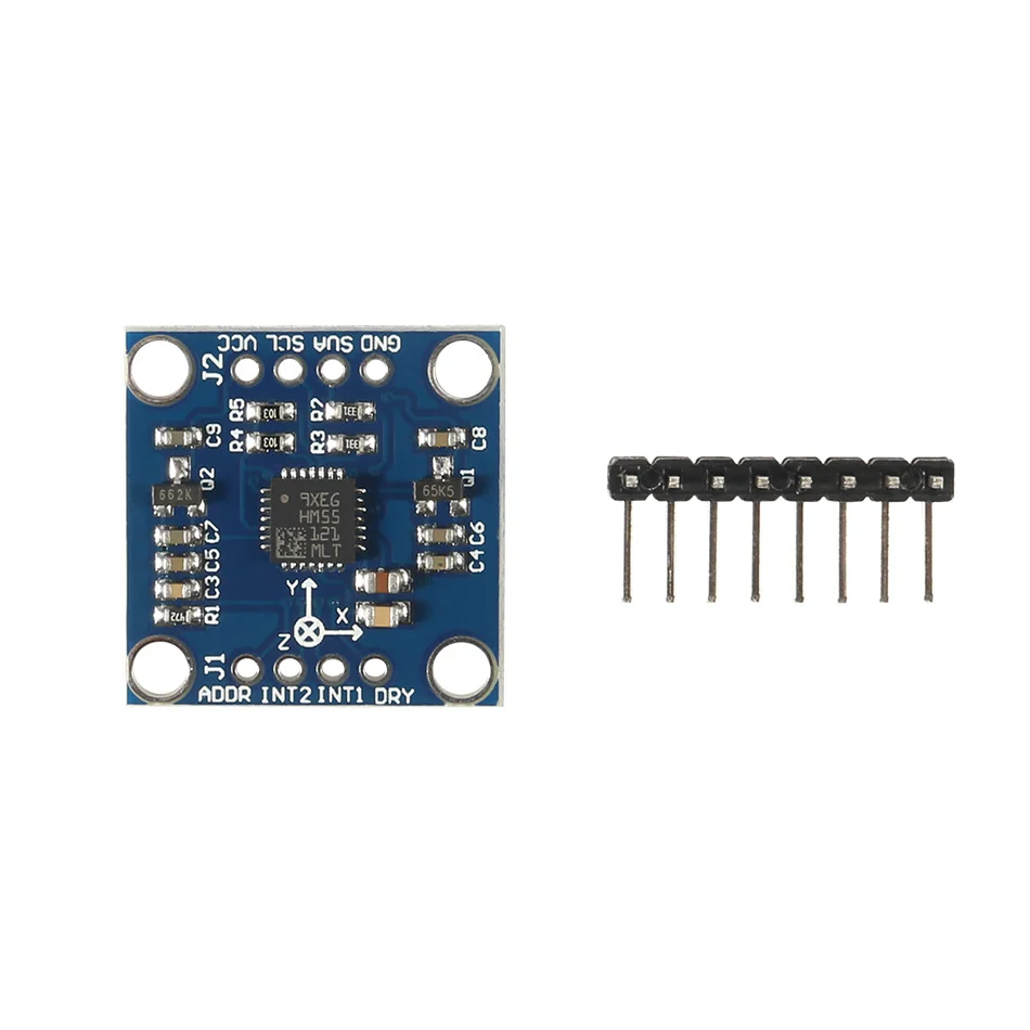 Aokin LSM303DLH 3 осевой компас электронный модульный датчик ускорения DC 5V|Интегральные
