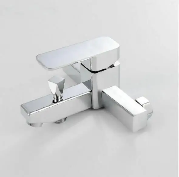 Бесплатная доставка смеситель для ванны с одной ручкой душа открытой установкой