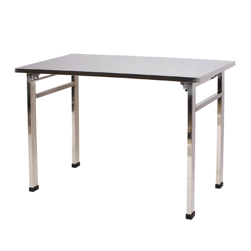 50Wx100Lx75H cm Складной стол из нержавеющей стали, тренировочный стол, обеденный стол для Конференции - Цвет: 50Wx100Lx75H cm