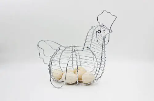 Подставка для куриного яйца Корзина большая металлическая проволока в форме