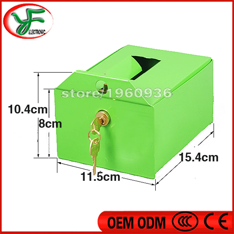 

Swing machine coin acceptor iron box, coins box and lock children's amusement machine accessories