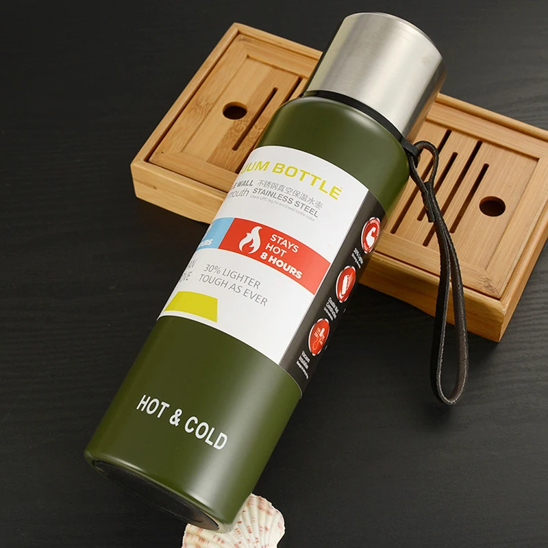 1000 мл российские военный Стиль термос большой Ёмкость Нержавеющая сталь бутылка