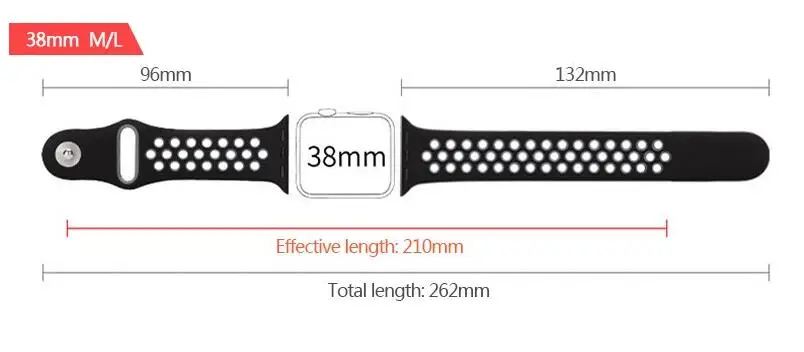 Мягкий силиконовый спортивный ремешок для apple watch ремешок 40 мм 44 мм браслет для iwatch 5 4 3 2 1 дышащий ремешок для часов 42 мм 38 мм