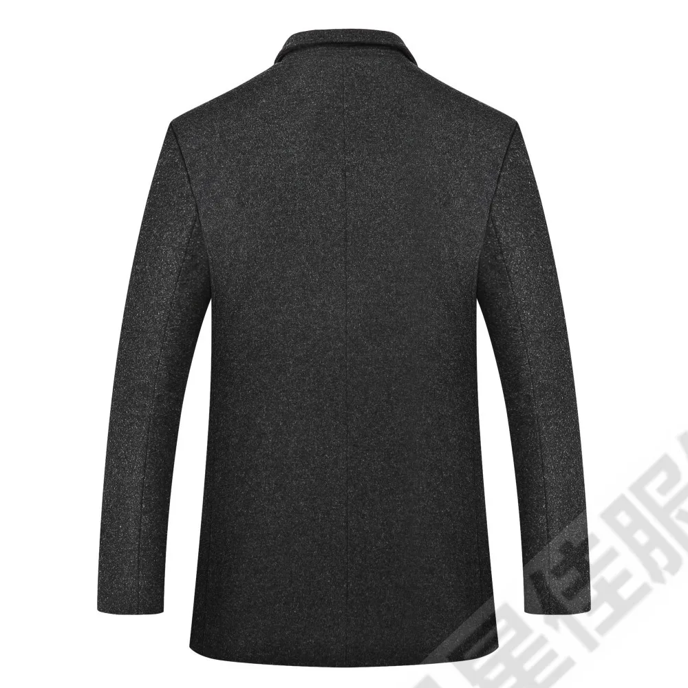 10XL 8XL 6XL Зимний однобортный мужской модный утепленный Тренч Куртка мужская