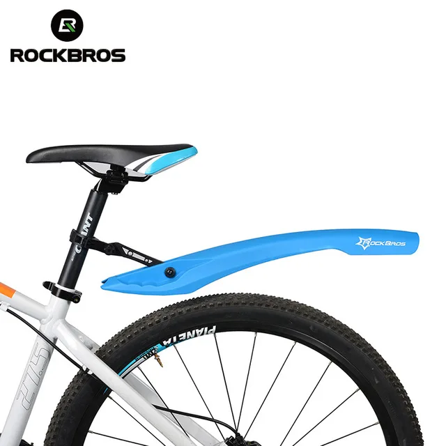 ROCKBROS Bicycle Fenders LED Rear Light Ultralight Soft Rubber High Quality Mudguard mtb Bike Adjustable | Спорт и развлечения